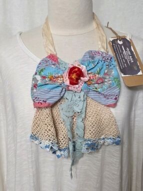 JABOT SPRING💐 OOAK SPRING BOUQUET MOSSIE ANNA ARTISAN DESIGN NWT